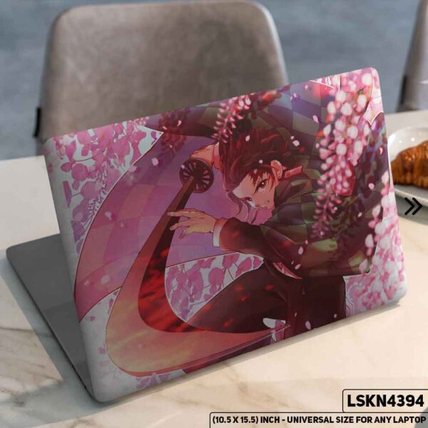 Demon Slayer: Kimetsu no Yaiba Matte Finished Removable Waterproof Laptop Sticker & Laptop Skin (Including FREE Accessories) - LSKN4394 - DDecorator