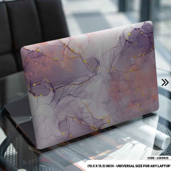 Pink Marble Texture Matte Finished Removable Waterproof Laptop Sticker & Laptop Skin (Including FREE Accessories) - LSKN939 - DDecorator