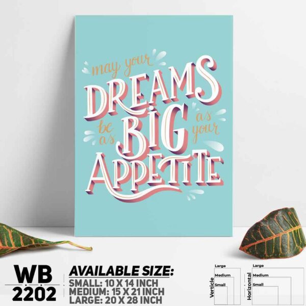 DDecorator Dream Big - Motivational Wall Decoration And Home Decoration PVC Wall Board And Wall Canvas - WB2202