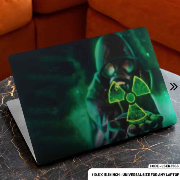 Cyber Warrarior Matte Finished Removable Waterproof Laptop Sticker & Laptop Skin (Including FREE Accessories) - LSKN3563 - DDecorator
