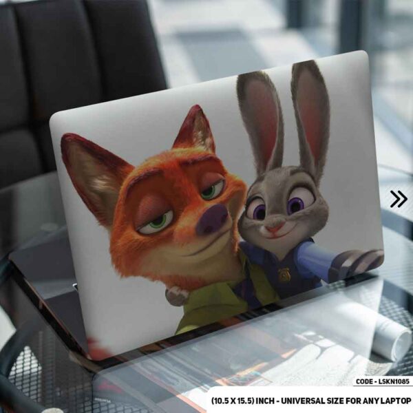 Zootopia Matte Finished Removable Waterproof Laptop Sticker & Laptop Skin (Including FREE Accessories) - LSKN1085 - DDecorator