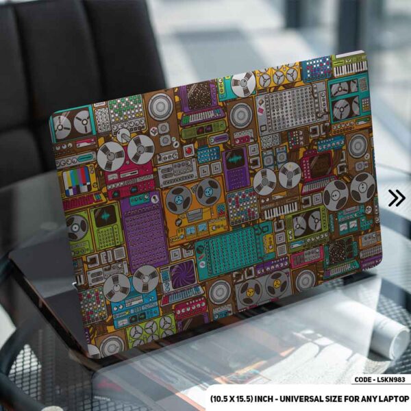 Abstract Art Matte Finished Removable Waterproof Laptop Sticker & Laptop Skin (Including FREE Accessories) - LSKN983 - DDecorator