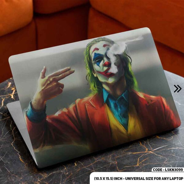 JOKER Laughing Matte Finished Removable Waterproof Laptop Sticker & Laptop Skin (Including FREE Accessories) - LSKN3099 - DDecorator