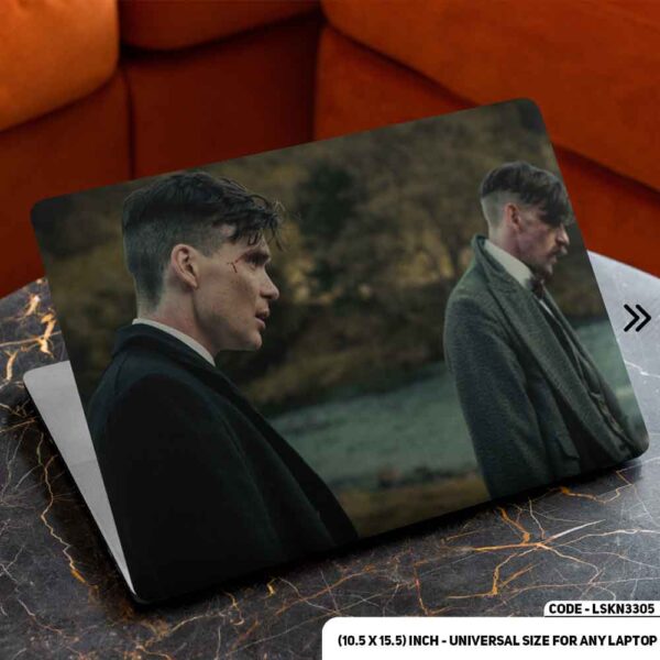 Thomas Shelby & Boys - Peaky Blinders Matte Finished Removable Waterproof Laptop Sticker & Laptop Skin (Including FREE Accessories) - LSKN3305 - DDecorator
