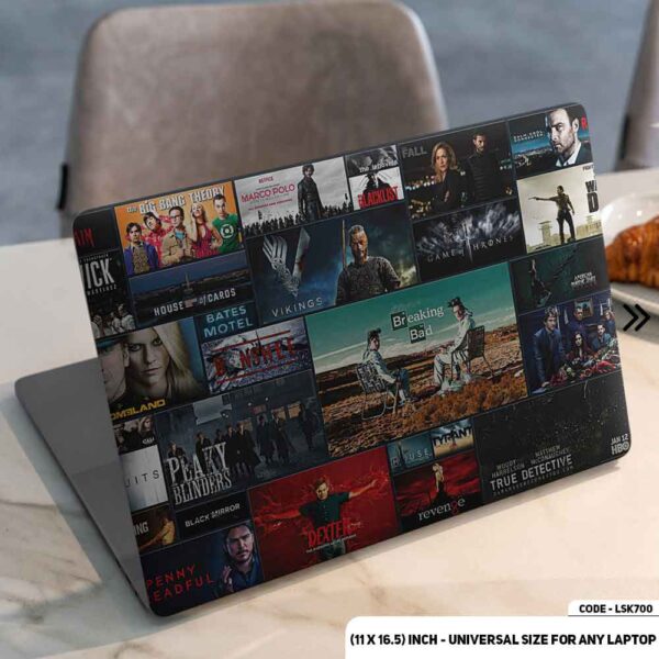Movie Poster Collage Matte Finished Removable Waterproof Laptop Sticker & Laptop Skin (Including FREE Accessories) - LSKN700 - DDecorator