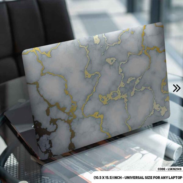 Liquid Marble Texture Matte Finished Removable Waterproof Laptop Sticker & Laptop Skin (Including FREE Accessories) - LSKN2149 - DDecorator