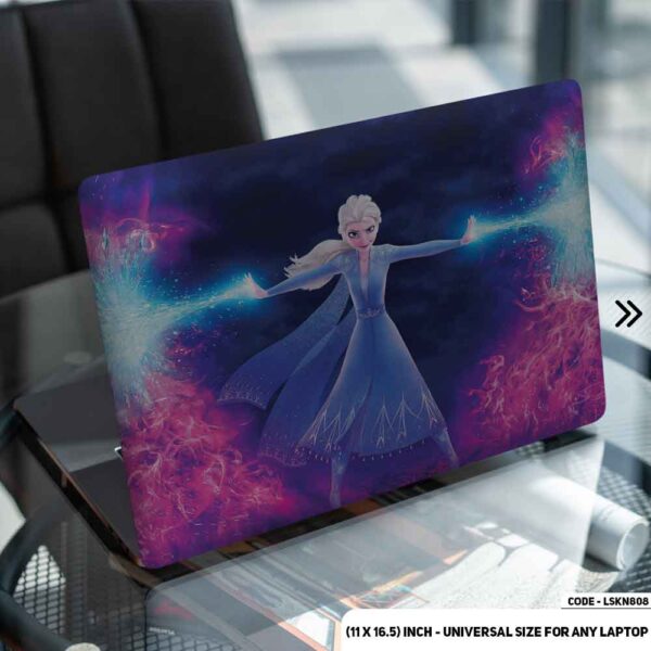 Elsa In Frozen Matte Finished Removable Waterproof Laptop Sticker & Laptop Skin (Including FREE Accessories) - LSKN808 - DDecorator