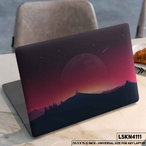 Digital Illustration Horizon Art Matte Finished Removable Waterproof Laptop Sticker & Laptop Skin (Including FREE Accessories) - LSKN4111 - DDecorator