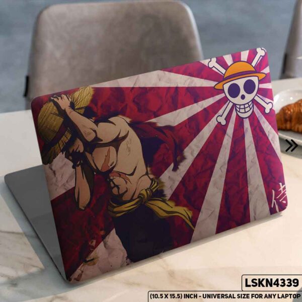 One Piece Manga Series Monkey D. Luffy Straw Hat  Matte Finished Removable Waterproof Laptop Sticker & Laptop Skin (Including FREE Accessories) - LSKN4339 - DDecorator