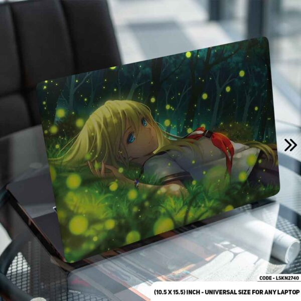 Digital Fantacy Anime Illustration Matte Finished Removable Waterproof Laptop Sticker & Laptop Skin (Including FREE Accessories) - LSKN2740 - DDecorator