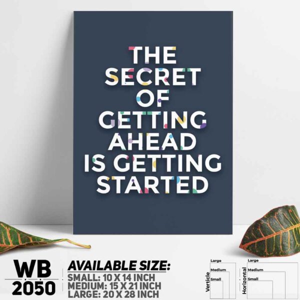 DDecorator Start Now - Motivational Wall Decoration And Home Decoration PVC Wall Board And Wall Canvas - WB2050