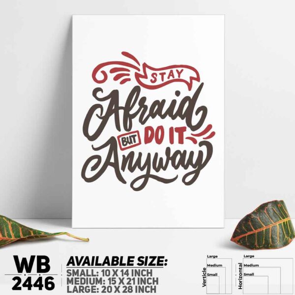 DDecorator Do It Anyway - Motivational Wall Decoration And Home Decoration PVC Wall Board And Wall Canvas - WB2446
