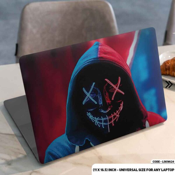 Anonymous JOKER Matte Finished Removable Waterproof Laptop Sticker & Laptop Skin (Including FREE Accessories) - LSKN624 - DDecorator