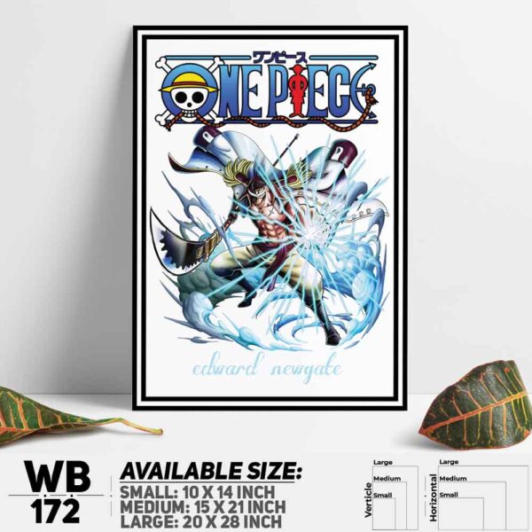 DDecorator One Piece Anime Manga series Wall Decoration And Home Decoration PVC Wall Board And Wall Canvas - WB172