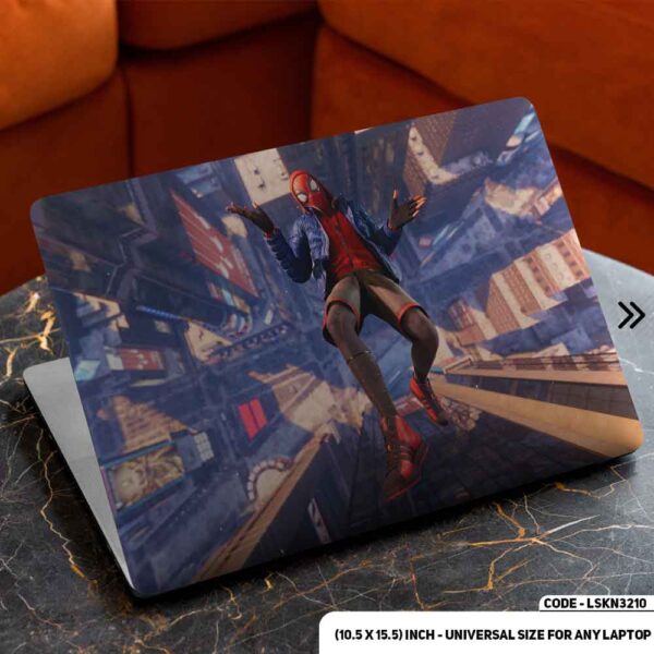 Spiderman Fantacy Cartoon Digital Art Illustration Matte Finished Removable Waterproof Laptop Sticker & Laptop Skin (Including FREE Accessories) - LSKN3210 - DDecorator