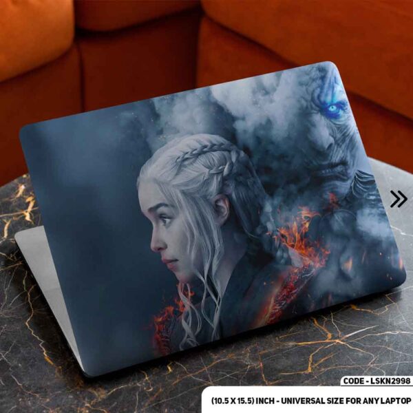 GOT Digital Fantacy Art Illustration Matte Finished Removable Waterproof Laptop Sticker & Laptop Skin (Including FREE Accessories) - LSKN2998 - DDecorator