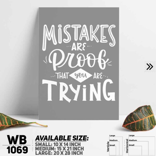 DDecorator Motivational Quote Wall Decoration And Home Decoration PVC Wall Board And Wall Canvas - WB1069