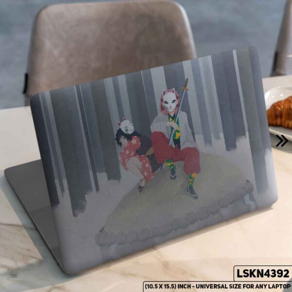 Demon Slayer: Kimetsu no Yaiba Matte Finished Removable Waterproof Laptop Sticker & Laptop Skin (Including FREE Accessories) - LSKN4392 - DDecorator