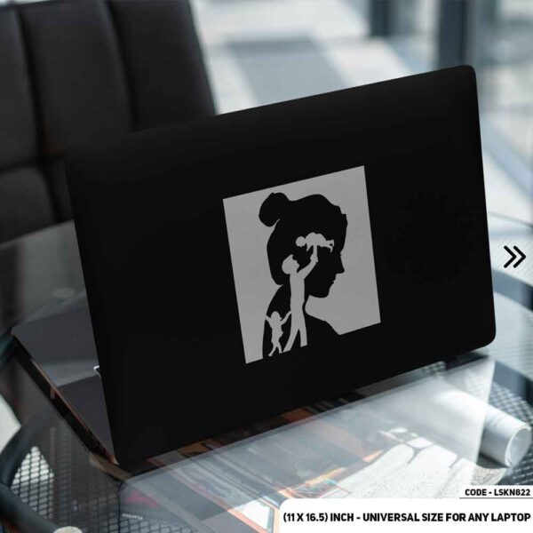 Abstract Art B/W Matte Finished Removable Waterproof Laptop Sticker & Laptop Skin (Including FREE Accessories) - LSKN822 - DDecorator