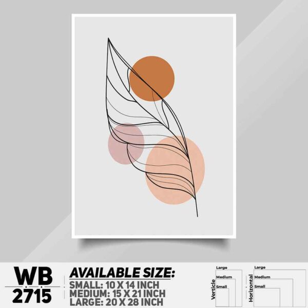 DDecorator Abstract Art Leaf Digital Art Wall Decoration And Home Decoration PVC Wall Board And Wall Canvas - WB2715