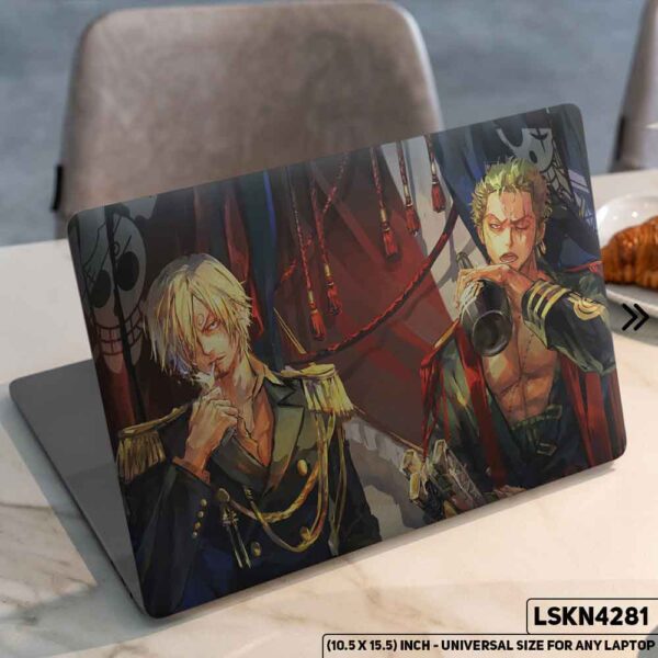 One Piece Manga Series Monkey D. Luffy Straw Hat  Matte Finished Removable Waterproof Laptop Sticker & Laptop Skin (Including FREE Accessories) - LSKN4281 - DDecorator