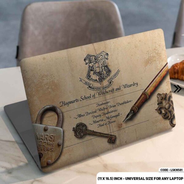 Hand Written Letter Harry Potter Matte Finished Removable Waterproof Laptop Sticker & Laptop Skin (Including FREE Accessories) - LSKN581 - DDecorator
