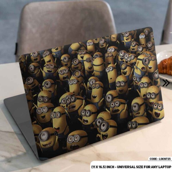 Minions Matte Finished Removable Waterproof Laptop Sticker & Laptop Skin (Including FREE Accessories) - LSKN725 - DDecorator