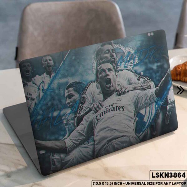 CR7 - Cristiano Ronaldo FIFA World Cup Matte Finished Removable Waterproof Laptop Sticker & Laptop Skin (Including FREE Accessories) - LSKN3864 - DDecorator