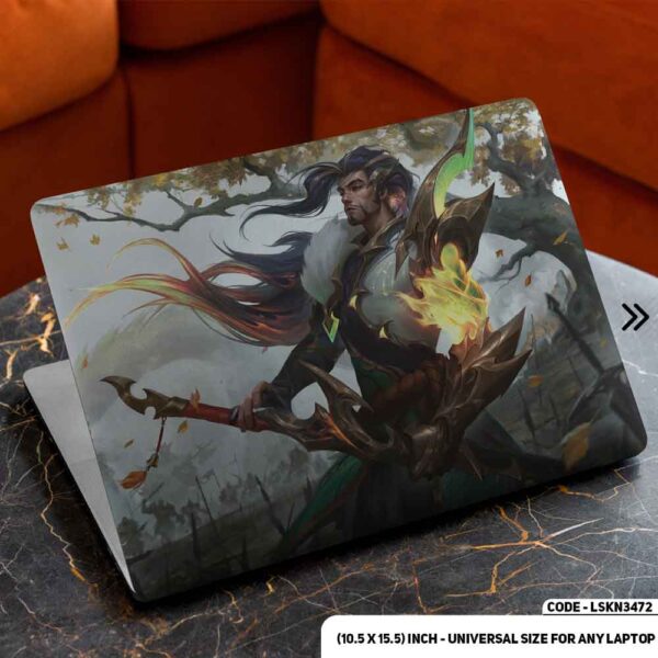 Digital Character Illustration Matte Finished Removable Waterproof Laptop Sticker & Laptop Skin (Including FREE Accessories) - LSKN3472 - DDecorator