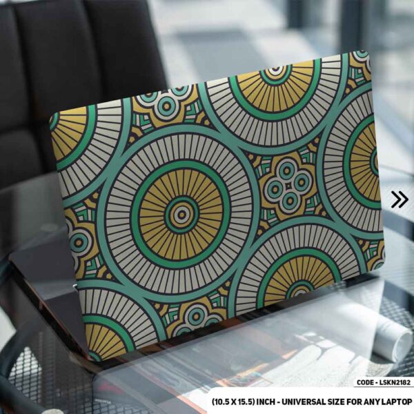 Seamless Geomatric Pattern Matte Finished Removable Waterproof Laptop Sticker & Laptop Skin (Including FREE Accessories) - LSKN2182 - DDecorator