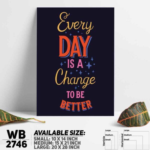 DDecorator Be Better - Motivational Wall Decoration And Home Decoration PVC Wall Board And Wall Canvas - WB2746
