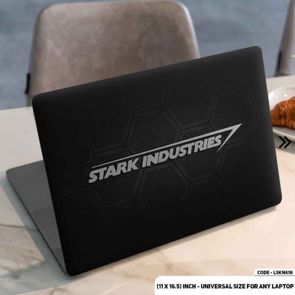 Stark Industies Logo Matte Finished Removable Waterproof Laptop Sticker & Laptop Skin (Including FREE Accessories) - LSKN618 - DDecorator