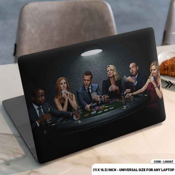 Suit Matte Finished Removable Waterproof Laptop Sticker & Laptop Skin (Including FREE Accessories) - LSKN667 - DDecorator