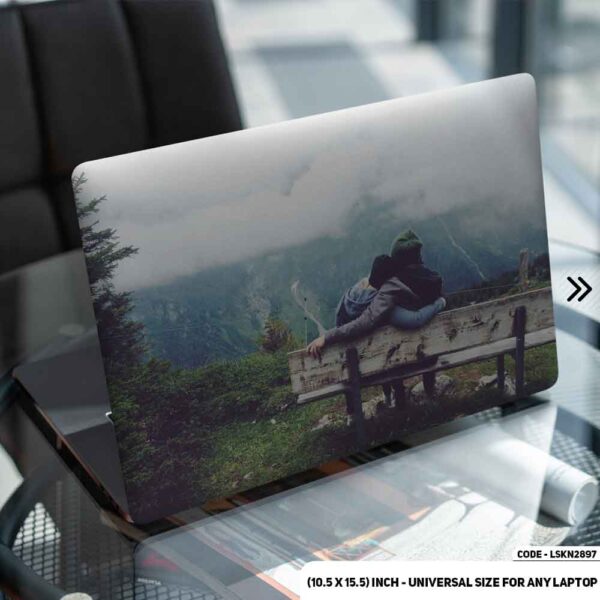 Couple Art Illustration Matte Finished Removable Waterproof Laptop Sticker & Laptop Skin (Including FREE Accessories) - LSKN2897 - DDecorator