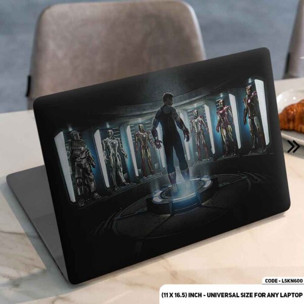 Iron Man All Suit Togather Matte Finished Removable Waterproof Laptop Sticker & Laptop Skin (Including FREE Accessories) - LSKN600 - DDecorator