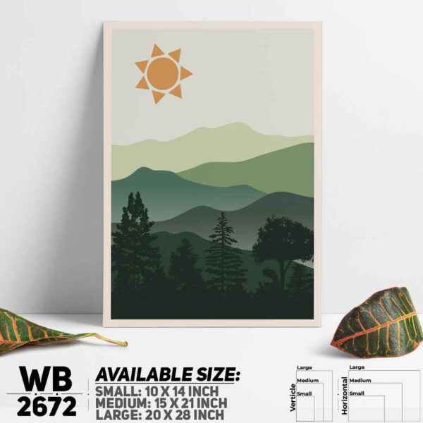 DDecorator Landscape Art Digital Illustration Wall Decoration And Home Decoration PVC Wall Board And Wall Canvas - WB2672