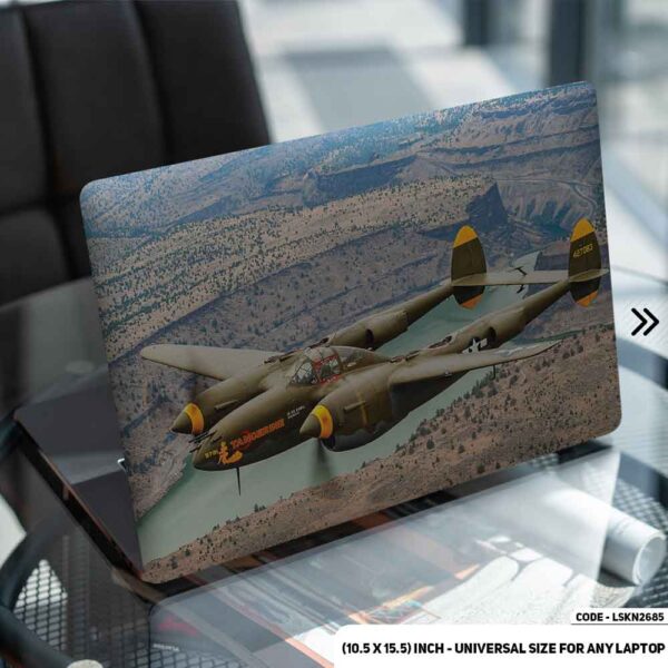 Fighter Jet Gaming Matte Finished Removable Waterproof Laptop Sticker & Laptop Skin (Including FREE Accessories) - LSKN2685 - DDecorator