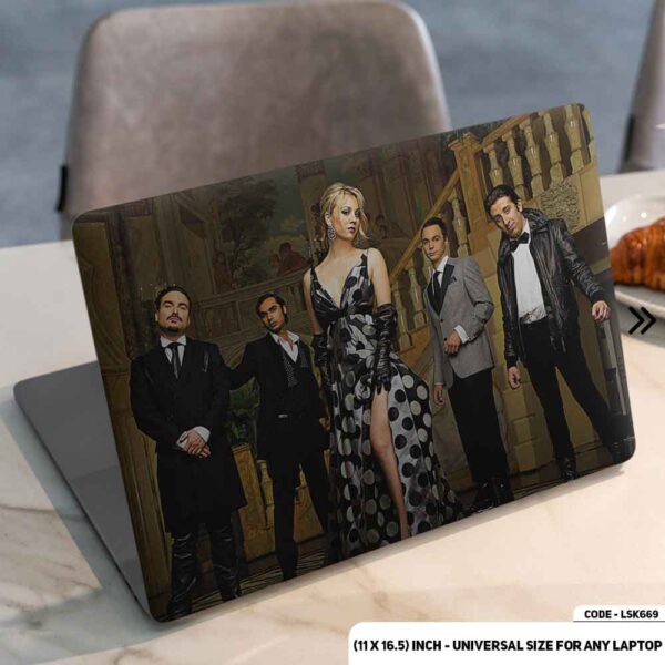 The Big Bang Theory Matte Finished Removable Waterproof Laptop Sticker & Laptop Skin (Including FREE Accessories) - LSKN669 - DDecorator