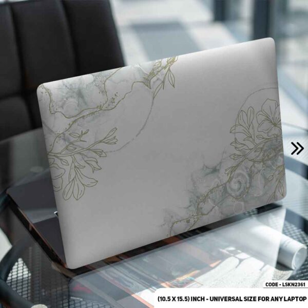 Flower Pattern Floral Design Matte Finished Removable Waterproof Laptop Sticker & Laptop Skin (Including FREE Accessories) - LSKN2361 - DDecorator