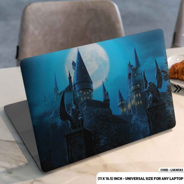 Magical School OF Harry Potter Matte Finished Removable Waterproof Laptop Sticker & Laptop Skin (Including FREE Accessories) - LSKN583 - DDecorator