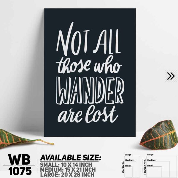DDecorator Motivational Quote Wall Decoration And Home Decoration PVC Wall Board And Wall Canvas - WB1075