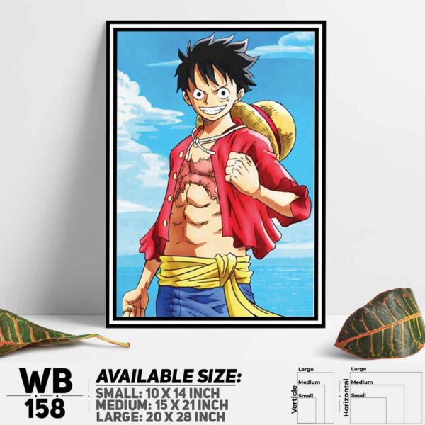 DDecorator One Piece Anime Manga series Wall Decoration And Home Decoration PVC Wall Board And Wall Canvas - WB158