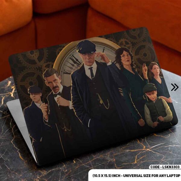 Peaky Blinders Full Family Matte Finished Removable Waterproof Laptop Sticker & Laptop Skin (Including FREE Accessories) - LSKN3303 - DDecorator
