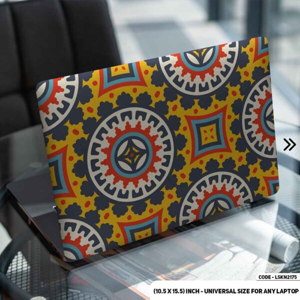 Seamless Geomatric Pattern Matte Finished Removable Waterproof Laptop Sticker & Laptop Skin (Including FREE Accessories) - LSKN2175 - DDecorator