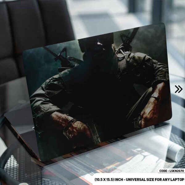 Digital Male Character Matte Finished Removable Waterproof Laptop Sticker & Laptop Skin (Including FREE Accessories) - LSKN2670 - DDecorator