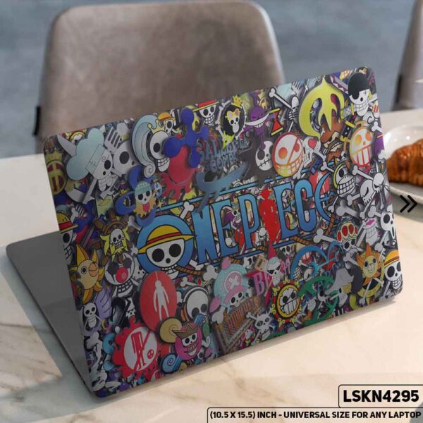 One Piece Manga Series Monkey D. Luffy Straw Hat  Matte Finished Removable Waterproof Laptop Sticker & Laptop Skin (Including FREE Accessories) - LSKN4295 - DDecorator