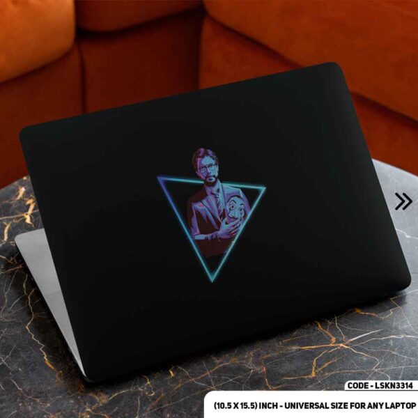 Professor - Money Heist Matte Finished Removable Waterproof Laptop Sticker & Laptop Skin (Including FREE Accessories) - LSKN3314 - DDecorator