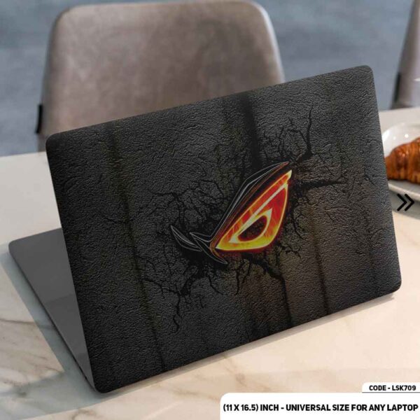 Evil Eye Matte Finished Removable Waterproof Laptop Sticker & Laptop Skin (Including FREE Accessories) - LSKN709 - DDecorator