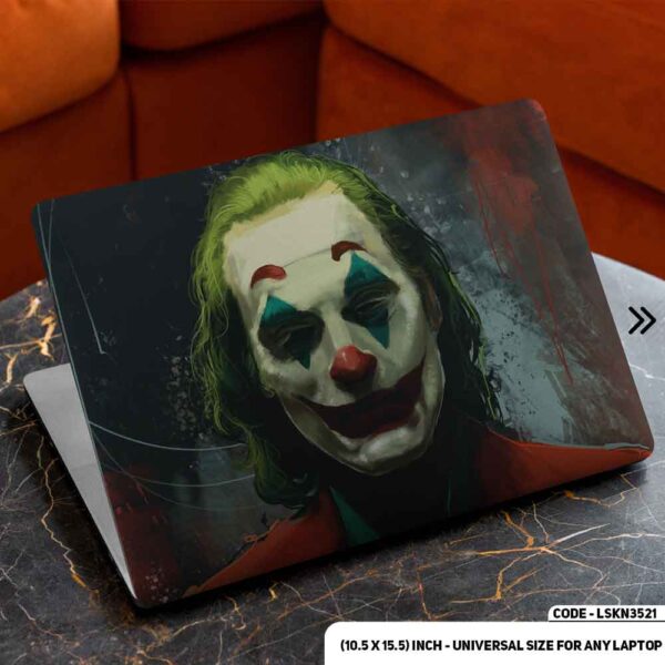 JOKER Matte Finished Removable Waterproof Laptop Sticker & Laptop Skin (Including FREE Accessories) - LSKN3521 - DDecorator