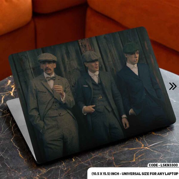 Thomas Shelby & Boys - Peaky Blinders Matte Finished Removable Waterproof Laptop Sticker & Laptop Skin (Including FREE Accessories) - LSKN3300 - DDecorator